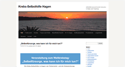 Desktop Screenshot of krebs-selbsthilfehagen.de